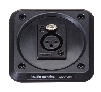 AT8646QM MICROPHONE SHOCK-MOUNT PLATE, XLRF-TYPE CONNECTOR MOUNT